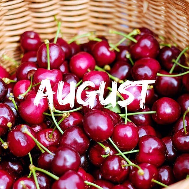 Сезонни продукти през август