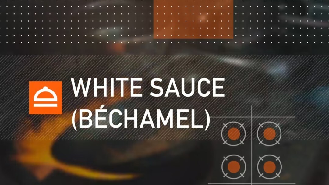 1. White sauce (béchamel)
