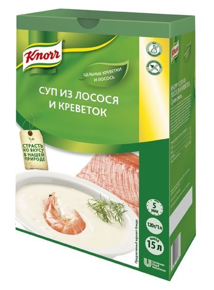 Knorr Крем супа сьомга и скариди - 