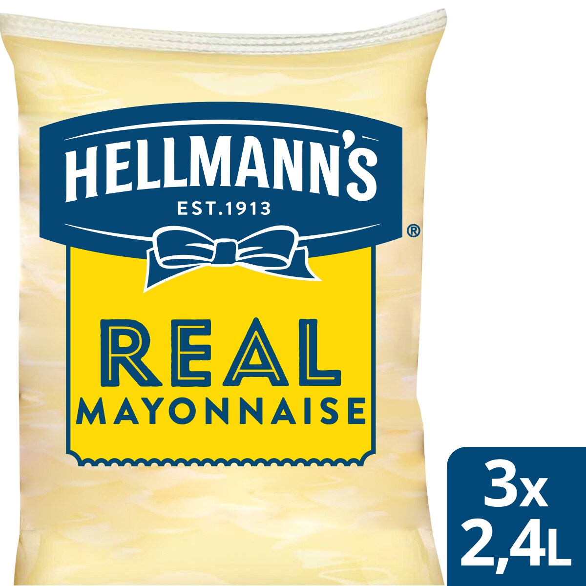 Hellmann's Майонеза Real пауч 2.4 l - Hellmann's дресинг паучове за лесно и ефикасно дозиране