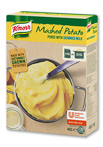 Knorr Картофено пюре с мляко - Ароматно пюре, приготвено от подбрани картофи и нискомаслено мляко