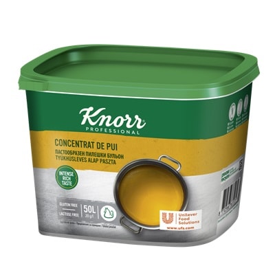 Knorr Пилешки пастообразен бульон - Перфектното решение за бързо приготвяне на отлични ястия и подсилване на вкуса!