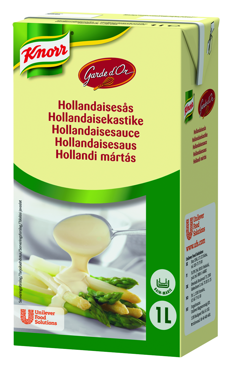 KNORR течен сос Холандез 1 L - Готов течен сос KNORR GARDE d'OR Холандез