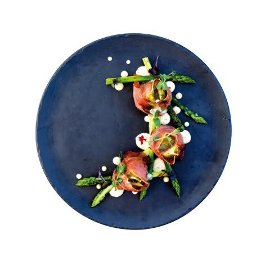 Смокини пълнени с прошуто, синьо сирене и мариновани аспержи