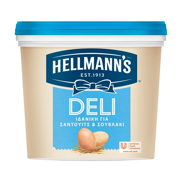 Hellmann's Майонеза Deli - Благодарение на кремообразната си текстура и мекия си вкус, майонеза Deli е изключително лесна за използване и създаване на творчески рецепти.