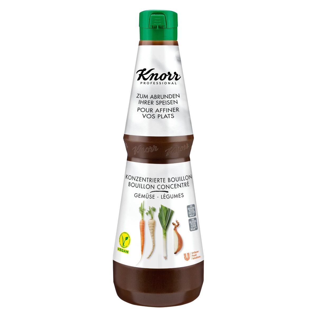 Knorr Течен Зеленчуков бульон - Knorr професионални течни бульони в концентрирана формула - бульони от ново поколение подходящи за всяко ястие