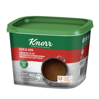 Knorr Телешки пастообразен бульон - Перфектното решение за бързо приготвяне на отлични ястия и подсилване на вкуса!